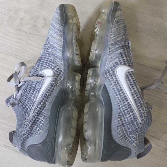 Nike VaporMax Mens 2021 Flyknit Armory Blue White Gray Shoes DH4084-400 - Picture 9 of 10